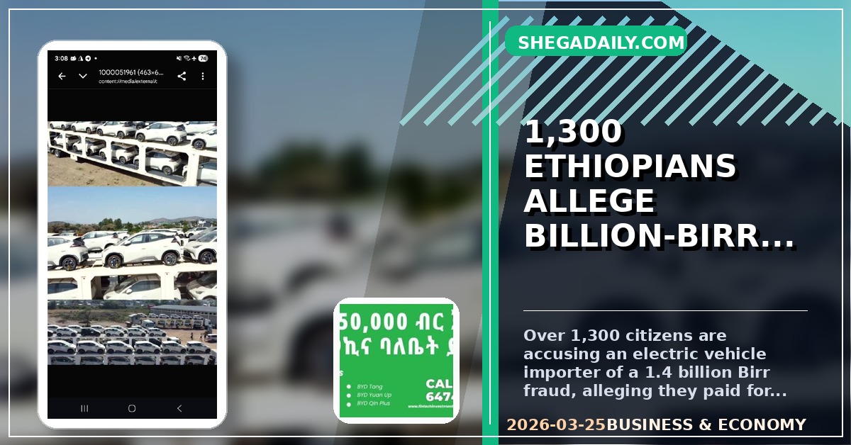 Over 1,300 Ethiopians Allege Massive Fraud by Electric Vehicle Importer