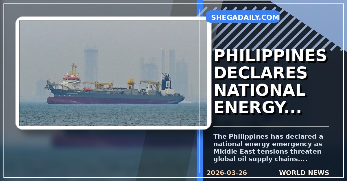 Philippines Declares Energy Emergency Amid Middle East Conflict