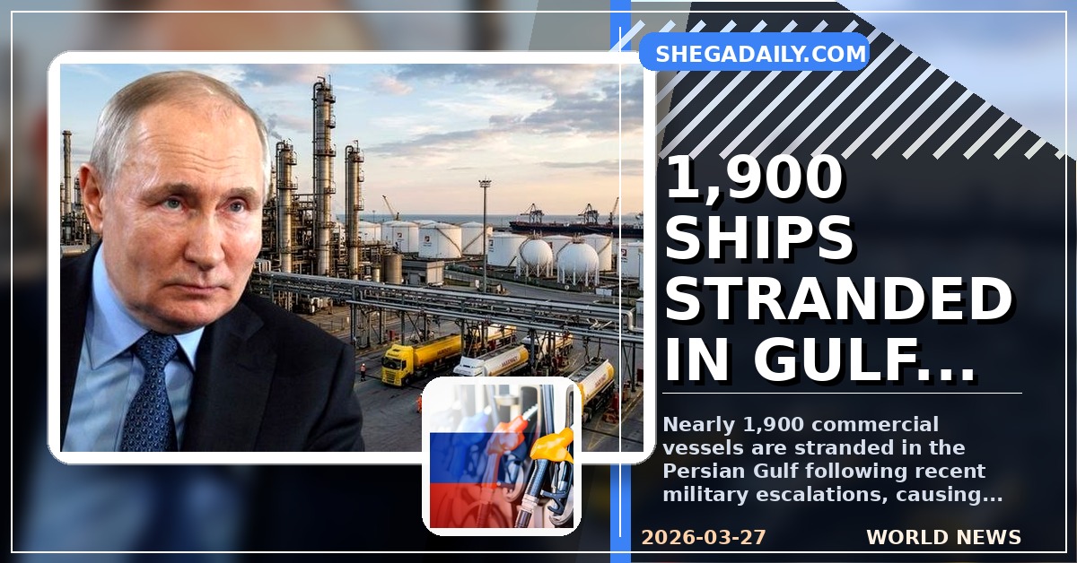 Global Trade Crisis: Nearly 1,900 Ships Stranded Following Escalation in the Persian Gulf
