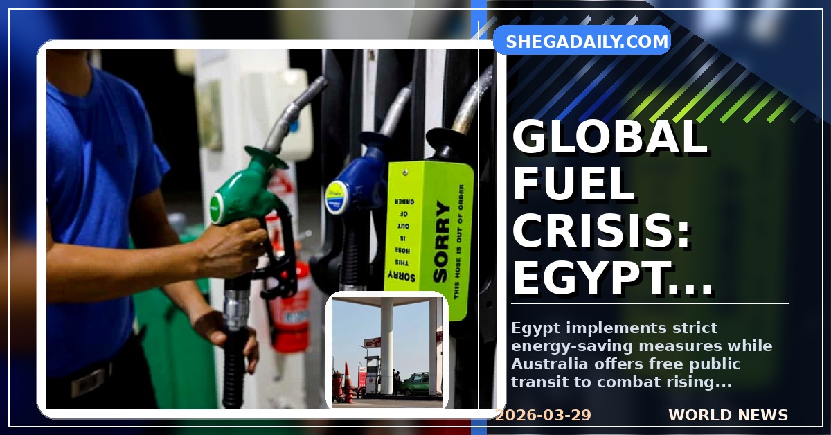 Global Fuel Crisis: Egypt Imposes Energy Curbs as Australia Makes Public Transit Free