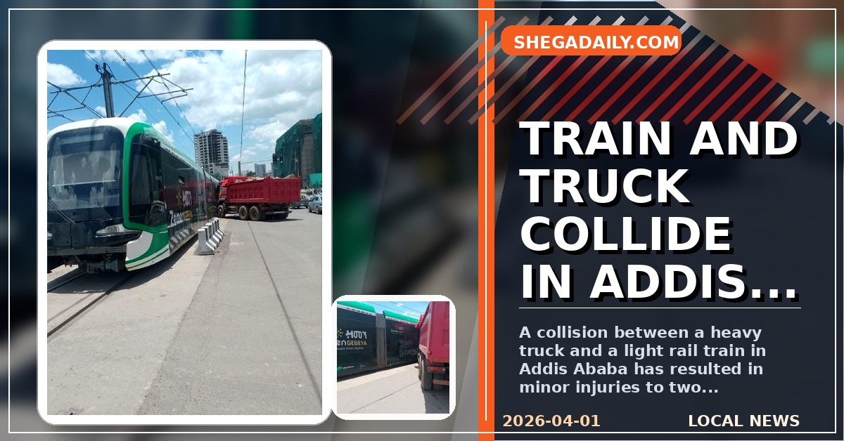 Addis Ababa Light Rail Collision Leaves Two Injured