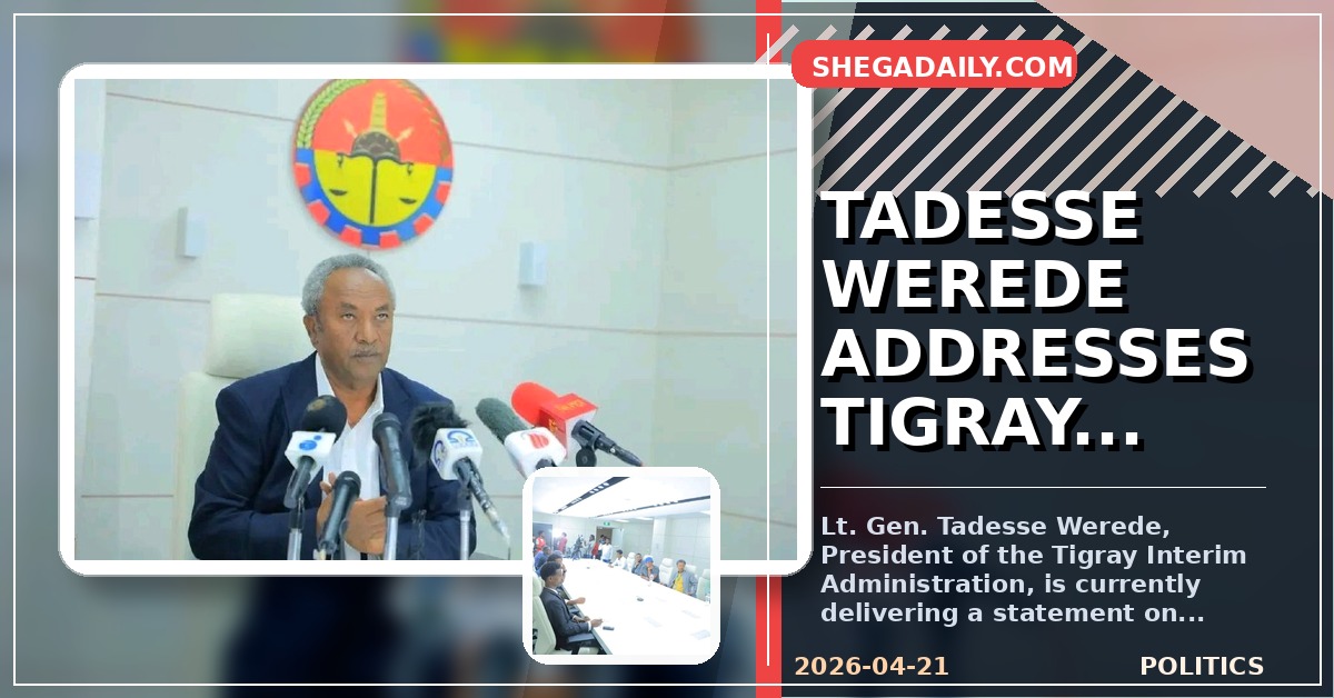 Lt. Gen. Tadesse Werede Briefs Media on Current Affairs in Tigray