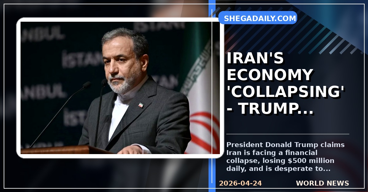 Trump Claims Iran Faces Economic Collapse Amid Strait of Hormuz Tensions